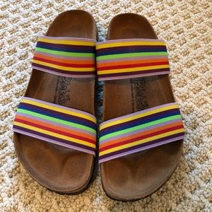 Multi-colored Burki’s by Birkenstock shoes